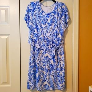 Lilly Pulitzer Blue and White Dress